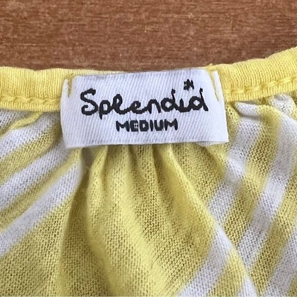 Splendid women’s size medium, spaghetti strap top/Cami, striped, stretchy - Picture 4 of 5